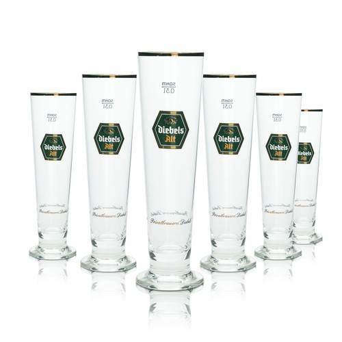 Diebels alt bier - 6x, glas