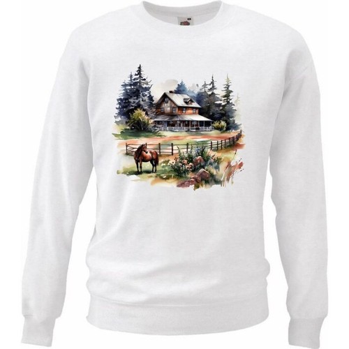Sweatshirt sweater pferde - sweatshirt,