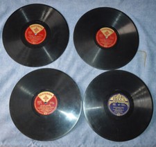 4 alte Schellackplatten -