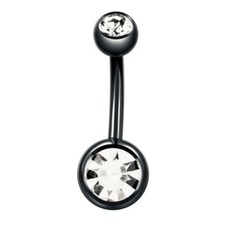 SCHWARZ BAUCHNABELPIERCING