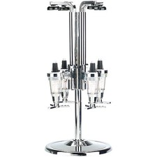 infactory Thekendrehständer: Flaschenhalter "Bar Butler" 4-fach