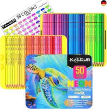 KALOUR PDAS 50 Neon-Buntstifte