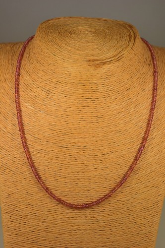 Padparadscha saphir kette - padparadscha,