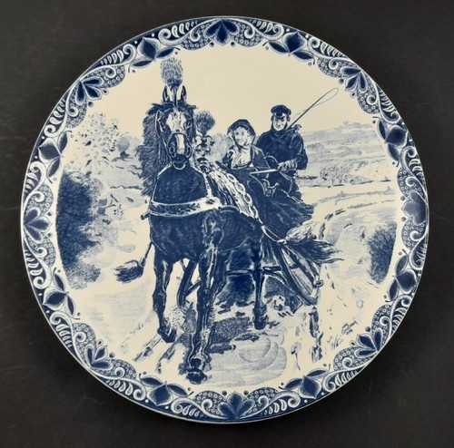Delfts blauw porzellan teller - delfts,