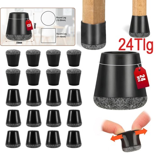 24x fußkappen stuhlbeinkappen - fußkappen,