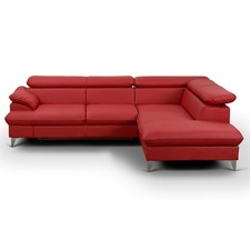 Ecksofa - rot - Liegefunktion