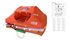 Arimar Rettungsinsel 4-12 Personen Rettungsfloß ISO ATLANTIC L Life Raft bis 24h