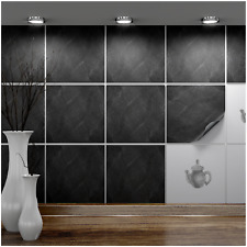 FoLIESEN Fliesenaufkleber für Küche und Bad - Fliesenfolie Dekor Black Slate