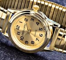 Excellanc Damen Armband Frauen Uhr Zugband Flex Band SIlber Gold Farben 6