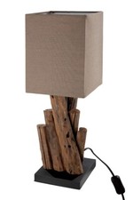 Lampe Tischlampe "Twigs" in braun/schwarz - Treibholz-Optik NEU