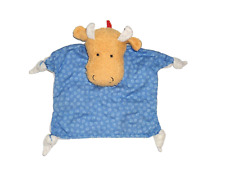 SIGIKID KUH MUH OCHSE ELCH in blau beige braun Schmusetuch Kuscheltuch Handpuppe