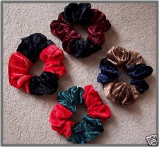 4 SAMT HAARBÄNDER 2 - FARBIG