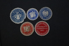 5 Siegelmarken Strehlen,Hirschberg,Bromber