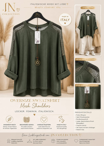 Damen oversize sweatshirt - damen,