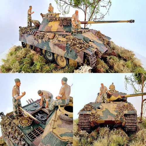 Panther panzer diorama - 1:35,