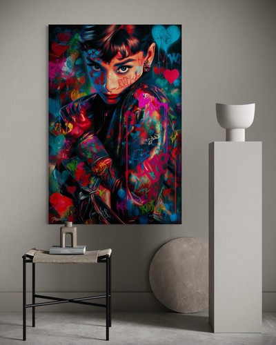 Audrey hepburn leinwand bild - audrey,