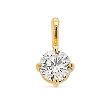 Brillant Diamant Anhänger 750/- Gelbgold 18 Karat Gold 0,52 Karat G/VS