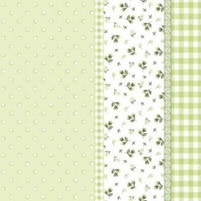 20 Servietten Blumen grün