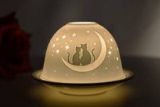 Dome Light 30176 Halbmond Teelichthalter Windlicht Dekolicht Porzellan
