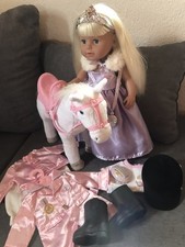 Zapf Creation Baby Born Sister Puppe 43cm Prinzessin Pferd Kleidung