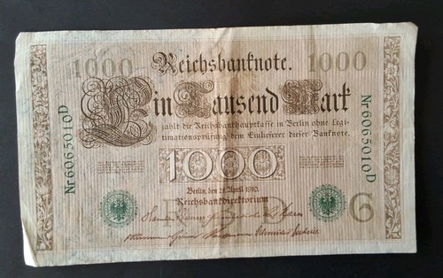 Reichsbanknote 1000 mark - reichsbanknote,