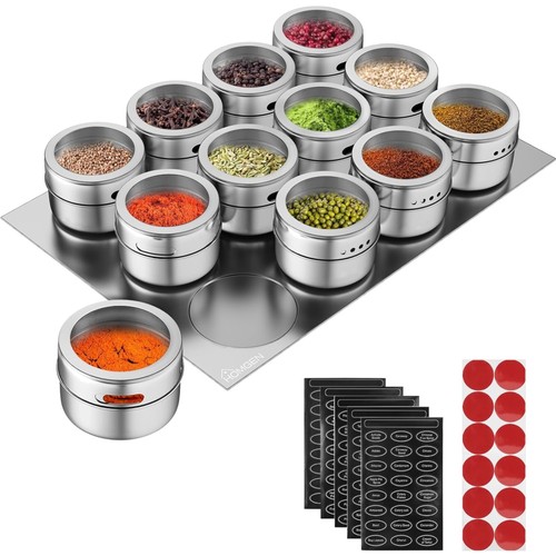 Gewürzgläser magnetisch 12er - gewürzgläser,