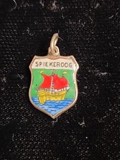 Bettelarmband Anhänger Emaille Städte Spiekeroog 800er Silber [101]
