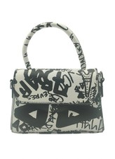 Mini-Handtasche Schwarz-Weiß