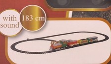 Weihnachtszug Winter Eisenbahn Nostalgie Zug mit Sound Licht Effekt Spielzeug