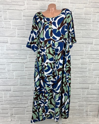 Italy leinen maxi - maxi, kleid