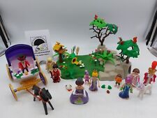 Playmobil / Rosengarten mit Pferdekutsche mit Figuren und Zubehör
