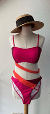 Bodyflirt raffinierter Bikini Set Slip &Bandeau Oberteil Gr. 42 Cut out ?neu