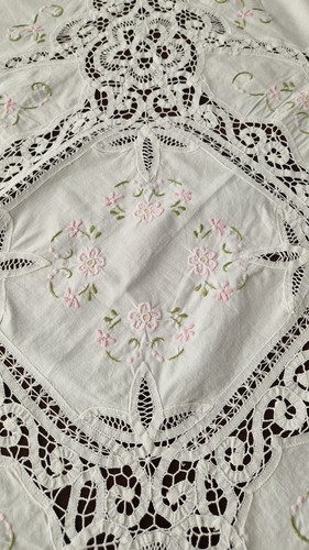 Vintage tischdecke mit - vintage,