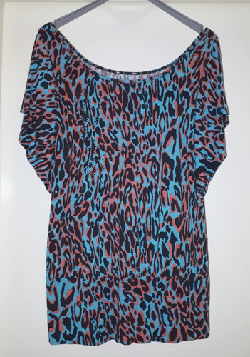 Damen blusenshirt animal print - damen,