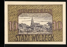 Notgeld Woldegk, 10 Pf