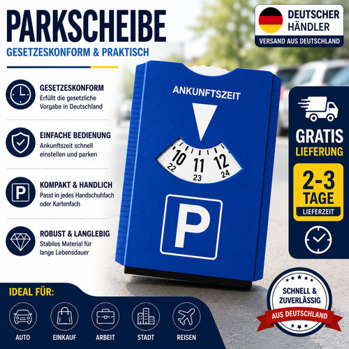 Parkscheibe blau parkuhr - parkscheibe,