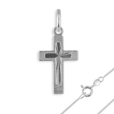 Kreuz anhänger kette wählbar - kette,