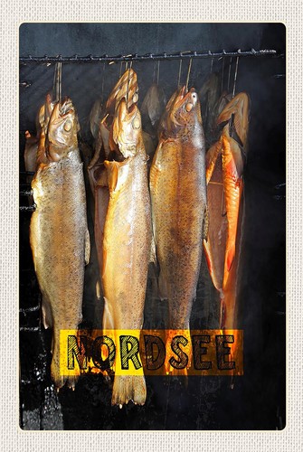 Blechschild 18x12 nordsee - blechschild,