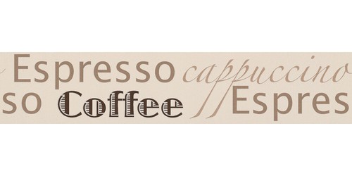 Tapetenbordüre borte kaffee - tapetenbordüre,