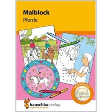 Malbuch PFERDE - Malblock für