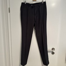 Herren Stoffhose Gr. 94 Grau Blau Meliert kleinkariert Digel move