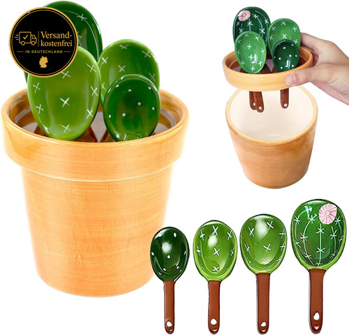 Keramik cactus messlöffel - cactus,