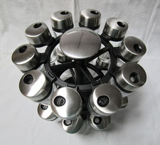 Original COLE & MASON Gewürzkarussell / Gewürzständer mit 20 Gläsern - TOP !!