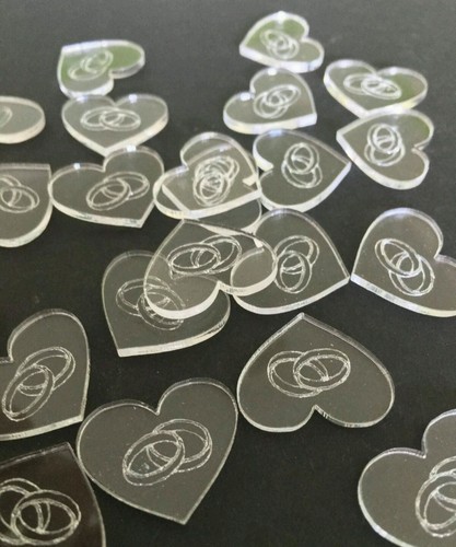 Streudeko plexi herz - 50,