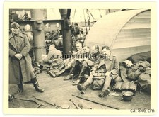 Orig. Foto Soldaten mit Schiff