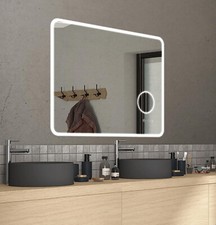 SENSEA LED Badspiegel mit Beleuchtung 120 x 70 cm Hängespiegel Wandspiegel Groß