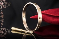 Cartier Love Armreif Armband Bracelet Klassisch 750er Roségold Größe 17 Schmuck