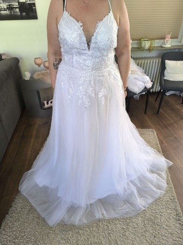 Brautkleid linie weiß - brautkleid,