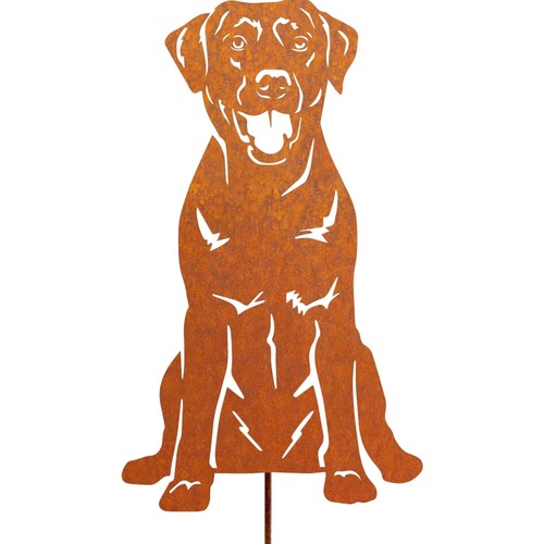 Gartenstecker rost hund - gartenstecker,