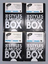 4x Styles & Music Boxen, Musik für Keyboards, PSR 8000, Diskette Retro / Vitage